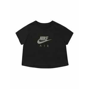 Nike Sportswear Tričko  černá / šedá