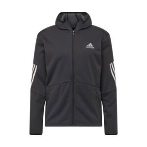 ADIDAS SPORTSWEAR Sportovní mikina  černá / bílá