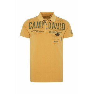 CAMP DAVID Shirt  žlutá / chladná modrá