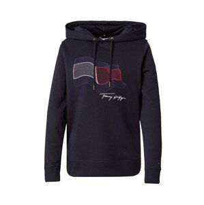 TOMMY HILFIGER Mikina  noční modrá / červená / bílá