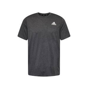 ADIDAS SPORTSWEAR Funkční tričko  tmavě šedá / bílá