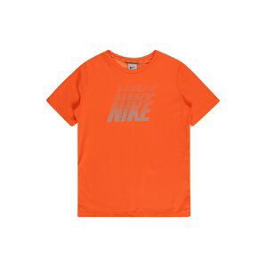 NIKE Funkční tričko  oranžová / šedá