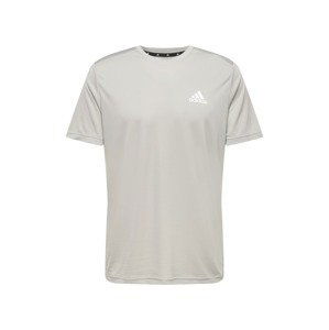 ADIDAS PERFORMANCE Funkční tričko  šedá / bílá