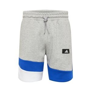 ADIDAS SPORTSWEAR Sportovní kalhoty  modrá / šedý melír / bílá