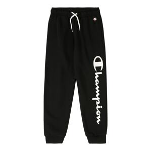 Champion Authentic Athletic Apparel Sportovní kalhoty  černá / bílá