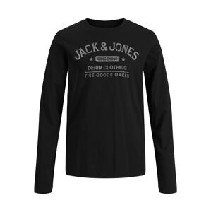 Jack & Jones Junior Tričko  černá / světle šedá