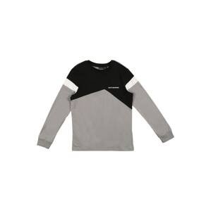 LMTD Shirt 'LASSE'  šedá / bílá / černá