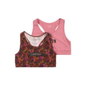 Calvin Klein Underwear Podprsenka  brokátová / bobule / pink / černá