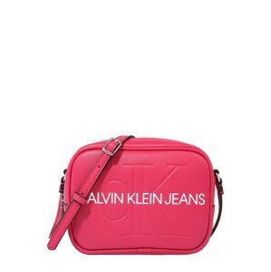 Calvin Klein Jeans Taška přes rameno  pink / bílá
