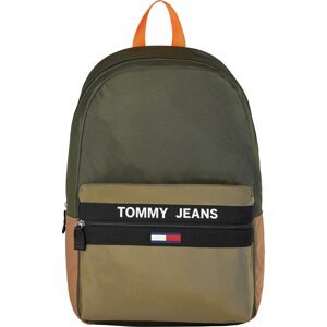 Tommy Jeans Batoh  khaki / koňaková / olivová / černá