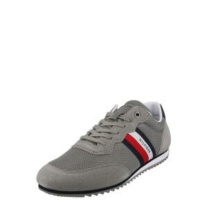 TOMMY HILFIGER Tenisky  noční modrá / šedobéžová / světle červená / bílá