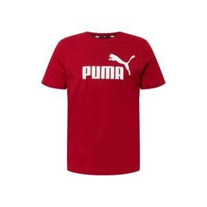 PUMA Funkční tričko  bílá / karmínově červené