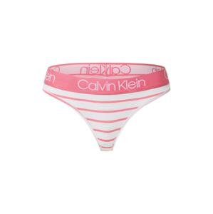 Calvin Klein Underwear Tanga  pink / bílá