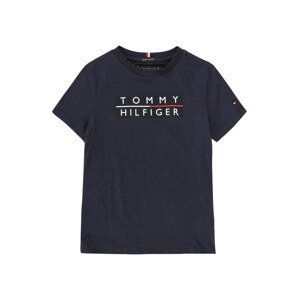 TOMMY HILFIGER Tričko  námořnická modř / bílá / černá