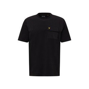 Lyle & Scott Tričko  černá / limone