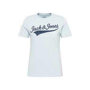 JACK & JONES Tričko  opálová / noční modrá / bílá