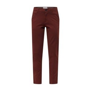 SELECTED HOMME Chino kalhoty 'NEW PARIS'  rezavě hnědá