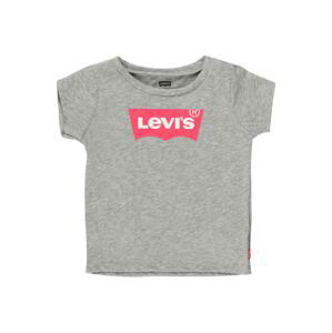 LEVI'S Tričko  šedá / červená / bílá