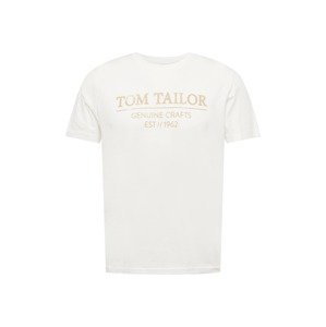 TOM TAILOR Tričko  bílá / pudrová