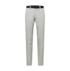 TOM TAILOR DENIM Chino kalhoty  světle šedá / bílá