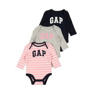 GAP Dupačky/body  pink / šedá / námořnická modř