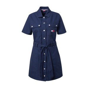 Tommy Jeans Košilové šaty  námořnická modř / bílá / červená