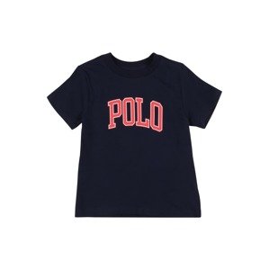 POLO RALPH LAUREN Tričko  noční modrá / světle červená / bílá