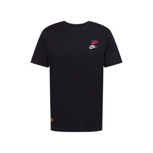 Nike Sportswear Tričko  černá / bílá / světle červená / královská modrá / oranžová