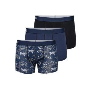 Only & Sons Boxerky 'Fenton'  marine modrá / šedá / námořnická modř / noční modrá