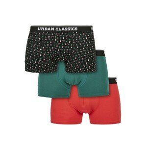 Urban Classics Boxerky  námořnická modř / zelená / červená