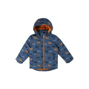 NAME IT Zimní bunda 'Max'  chladná modrá / námořnická modř / kouřově modrá / tmavě oranžová