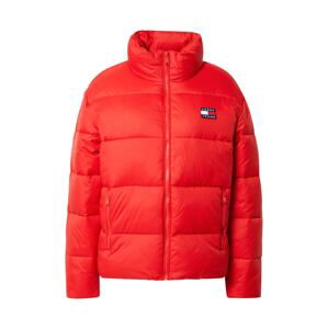 Tommy Jeans Zimní bunda  světle červená / modrá / bílá / červená