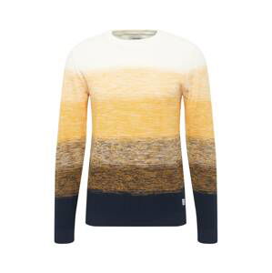 JACK & JONES Pullover 'MARCO'  oranžová / bílá / námořnická modř