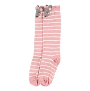 EWERS Ponožky  šedá / růžová / bílá