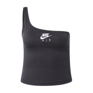 Nike Sportswear Top  tmavě šedá / bílá