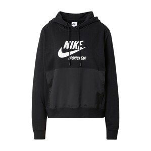 Nike Sportswear Mikina  černá / bílá