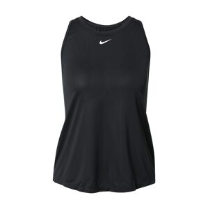 NIKE Sportovní top  černá / bílá