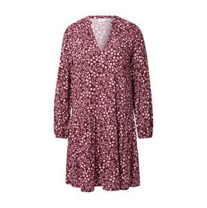 GAP Košilové šaty  růžová / bílá / burgundská červeň