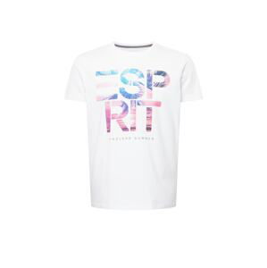 ESPRIT Tričko  bílá / modrá / pink / noční modrá