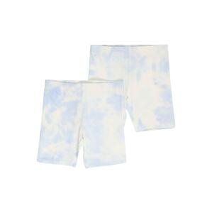Gina Tricot Mini Kalhoty  bílá / světlemodrá