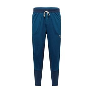 PUMA Sportovní kalhoty  bílá / noční modrá