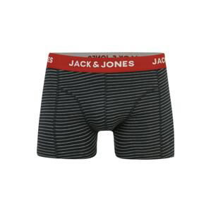 JACK & JONES Boxerky 'PETER'  bílá / červená / tmavě šedá