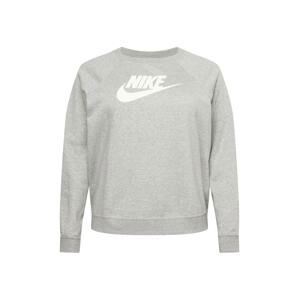 Nike Sportswear Mikina  šedý melír / bílá
