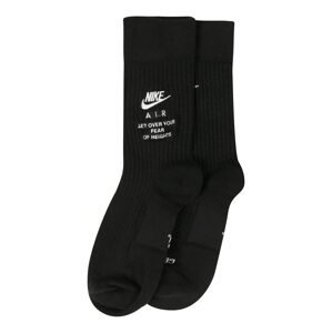 Nike Sportswear Ponožky 'Nike SNKR Sox'  černá / bílá