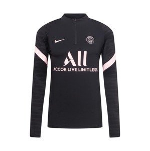 NIKE Sportsweatshirt 'Paris Saint-Germain Strike Away'  černá / pastelově růžová