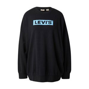 LEVI'S Mikina  černá / světlemodrá