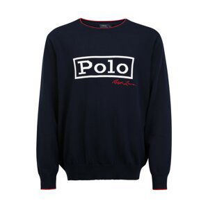 Polo Ralph Lauren Svetr 'LSCNLOGOTIP-LONG SLEEVE-SWEATER'  námořnická modř