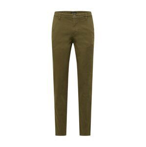 JACK & JONES Chino kalhoty 'Marco Fred'  olivová