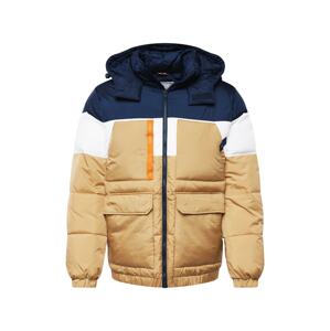 Tommy Jeans Přechodná bunda  námořnická modř / khaki / oranžová / bílá