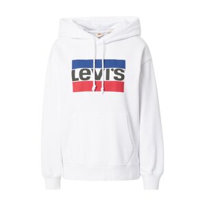 LEVI'S Mikina  bílá / černá / královská modrá / červená